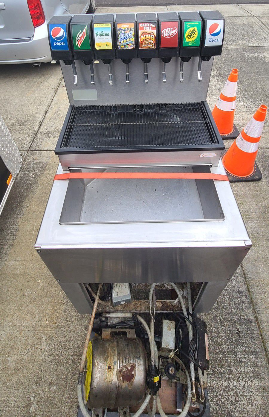 Cornelius Ice Bin Fountain Drink Machine 8 heads stainless steel soda dispenser
