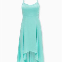 Torrid Disney The Little Mermaid Ariel Special Occasion Turquoise Hi-Lo Gown