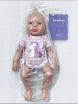 New SERENDOLL 18.5” Realistic Full Silicone Baby Lifelike Baby Reborn Doll, Girl