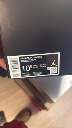 Jordan retro 11 gamma size 10.5
