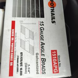 15 Ga Angle Brads