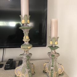 Heavy Candle And Holders