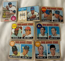 1968 Topps Baseball 7-Card Lot – Rookie Stars, Reggie Smith & Holtzman