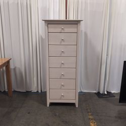 Nadeau Natural Wood Seven-Drawer Tall Dresser