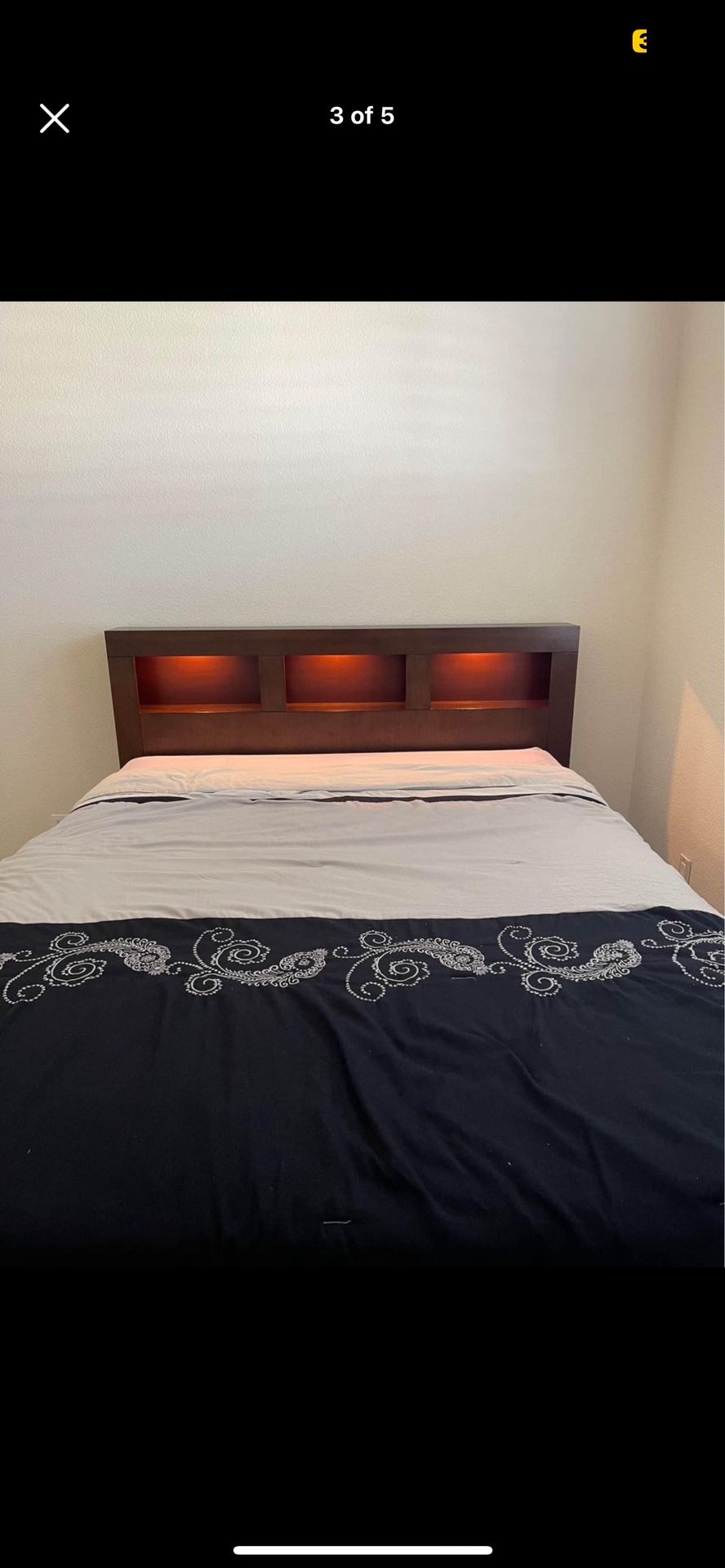 Queen Bed Frame With Box And Mattress