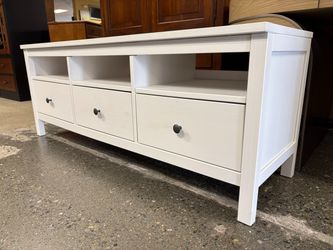 IKEA Hemnes White TV Stand w/ 3 Drawers