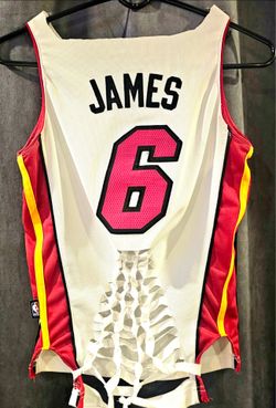 Adidas Youth Miami Heat James 6 Basketball Jersey