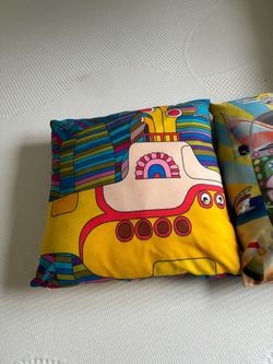 Beatles Yellow Submarine Decorative Throw Pillow
