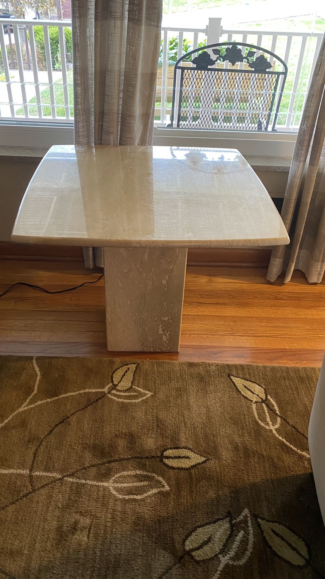 Marble end table