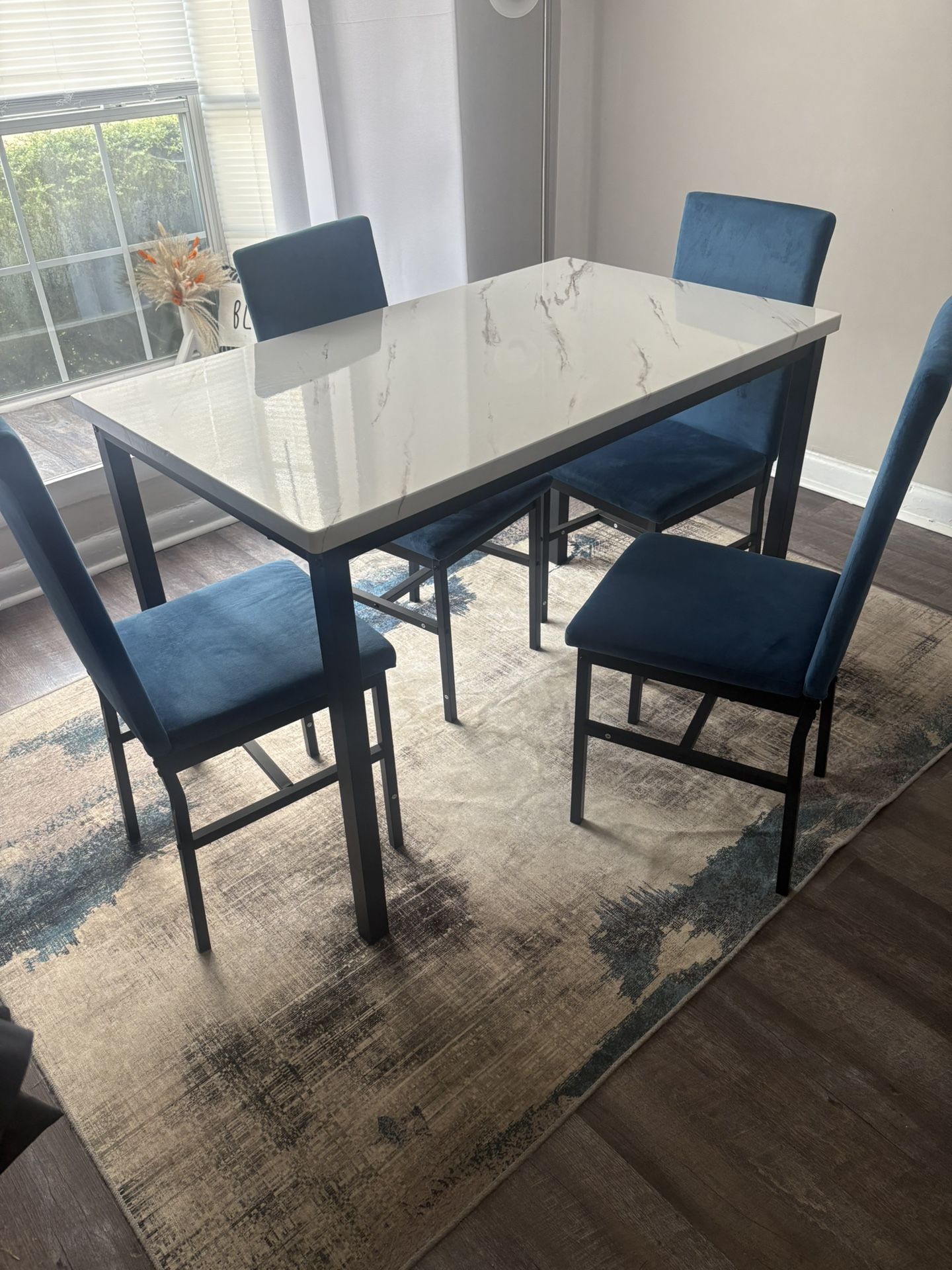 Dining Table Set (4 Chairs And Table Included)