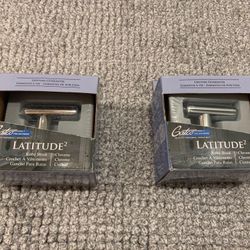 2 Gatco Latitude II Chrome Robe Towel Hooks Bathware - 2 Included