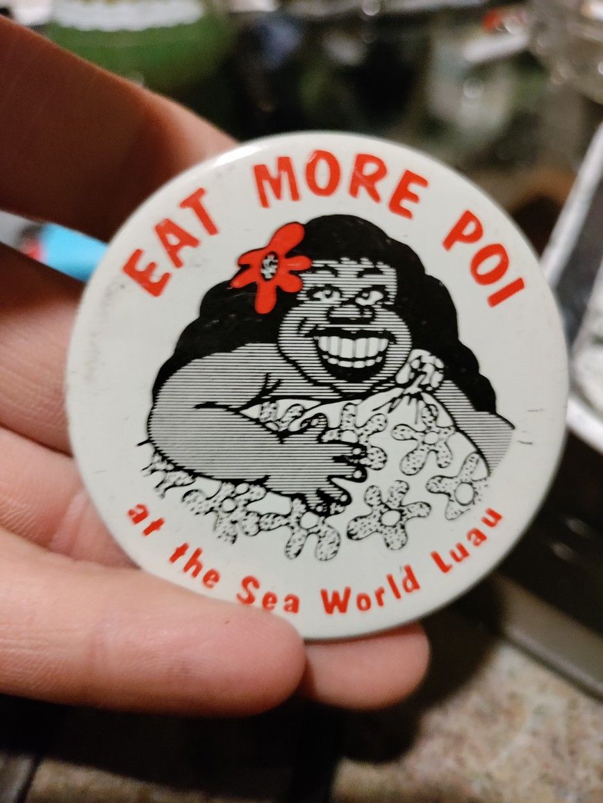 Vintage Eat More Poi At The SeaWorld Luau. Shirt Pen