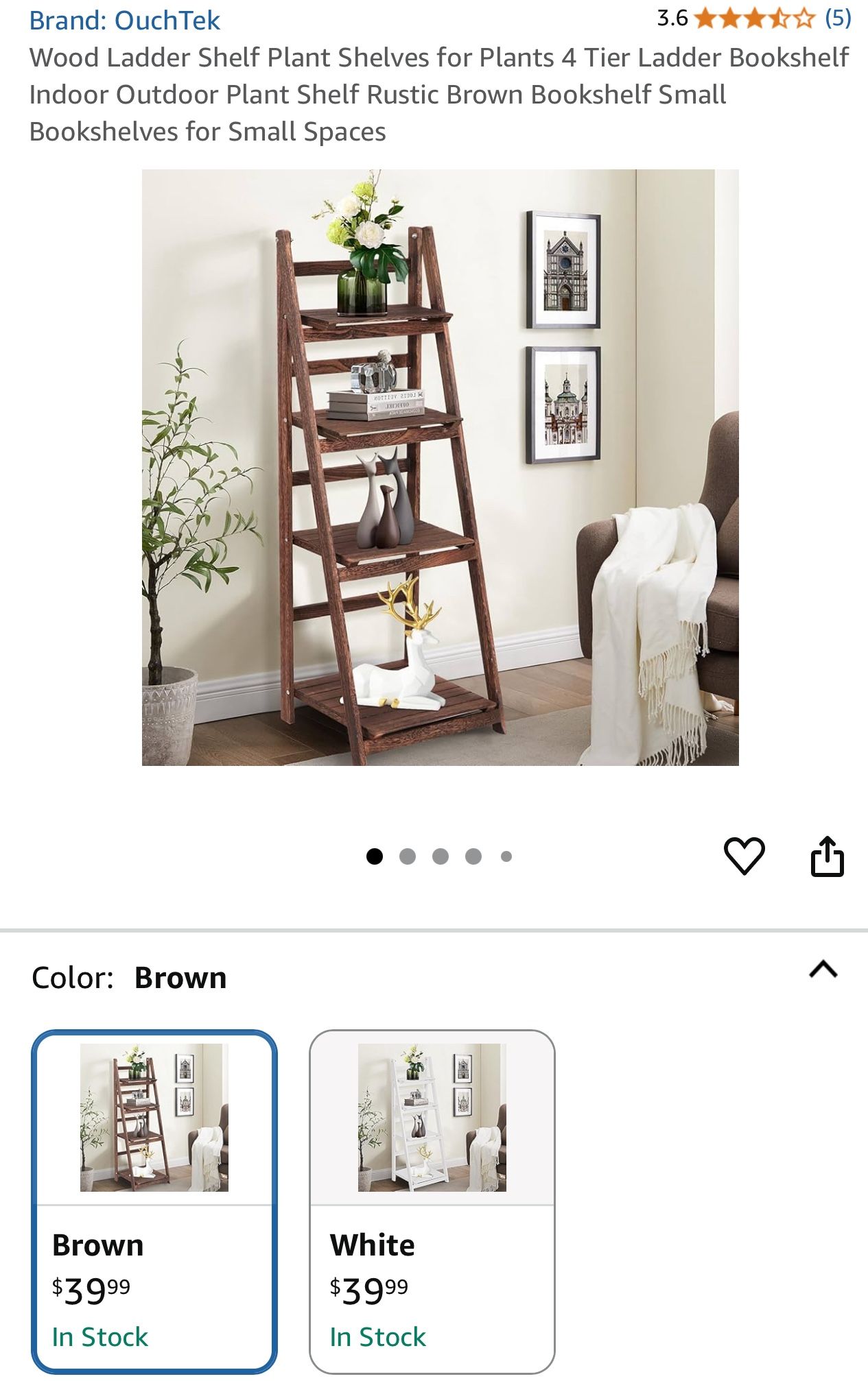 Wood Lader Shelf 