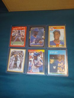 Darryl Strawberry Baseball Card Lot of 6