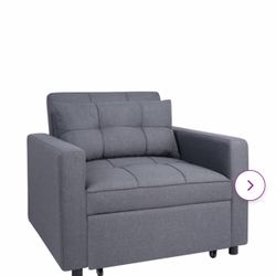 Open Box Chair Bed Dark Gray