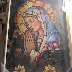 Painting Of The Virgin Mary Praying
