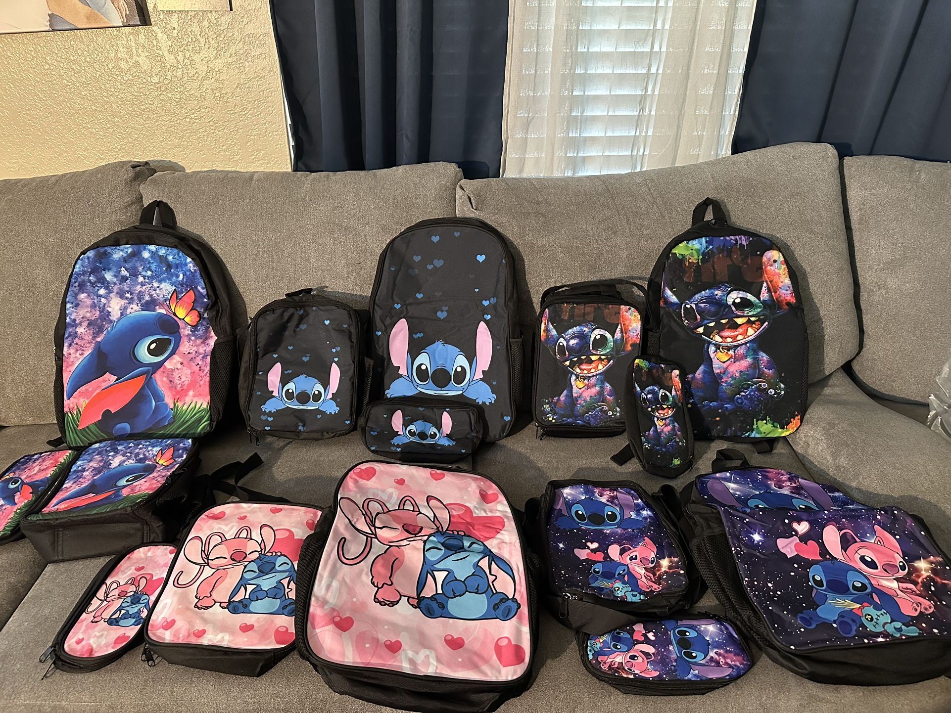New Stitch, Three-Piece Backpack Sets