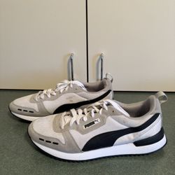 Puma Mens R78 373117-02 Grey/White Casual Shoes Sneakers Size 11.5