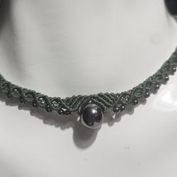 Handmade Hematite Choker 