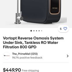 Vortopt Reverse Osmosis System 