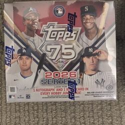 2026 Topps Baseball Series 1 Jumbo Hobby Box (Multiple Avaiable !! 1 Auto & 2 Relics Per Box)
