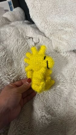 Handmade Crochet Woodstock Keychain