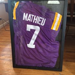 Signed LSU  Tyrann Mathieu Jersey 