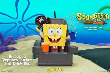 Regal Exclusive SpongeBob Chair Popcorn Bucket & Drink Cup Combo N0 Deliever