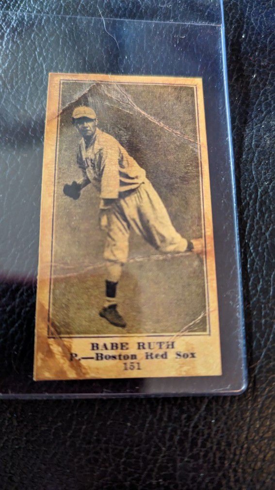 Autographed Babe Ruth Baseball Card