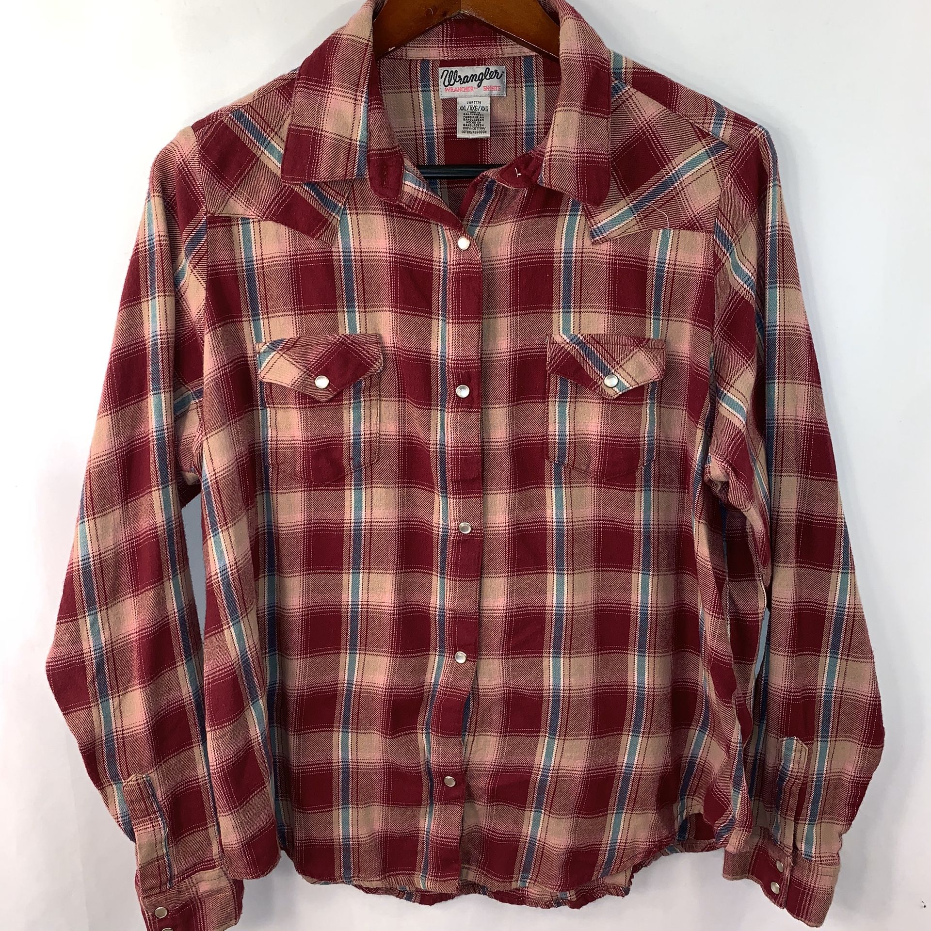 Wrangler Flannel Shirt Pearl Sanp XXL