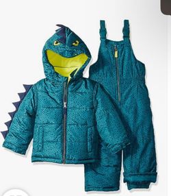 Snowsuit Size 4 And Snow Booots Traje De Nieve Para Niño Talla 4