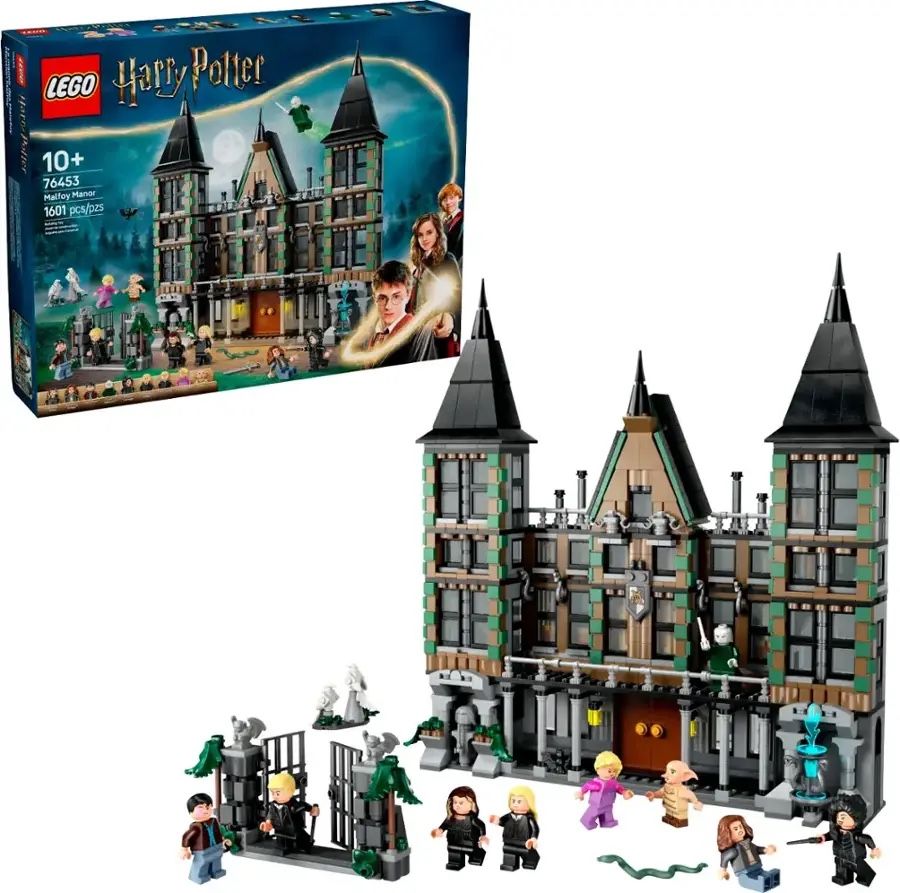 LEGO - Harry Potter Malfoy Manor Toy Building Set With 9 Minifigures