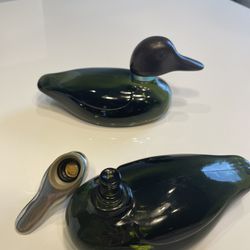 Avon Glass Vintage Cologne/Perfume Duck Decor 