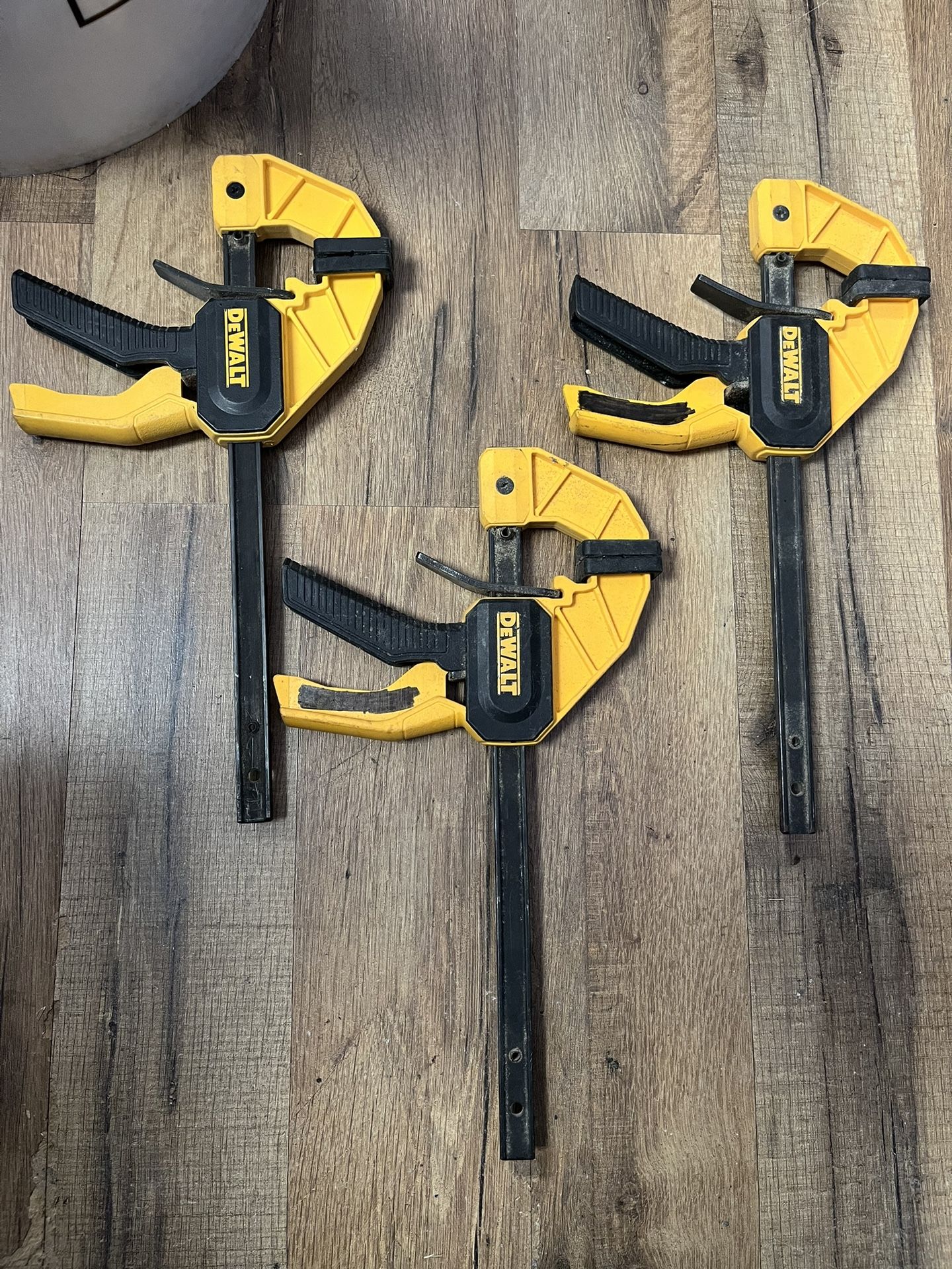 Dewalt 6” Tough Body Tripper Clamps Lot Of (3)