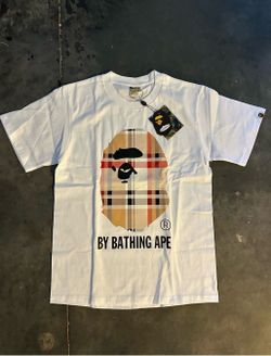 Bape Burberry White and Black Tees