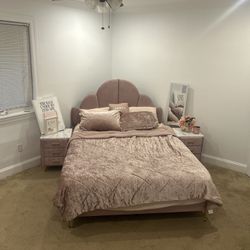 Queen Bed Frame + Mattress ONLY- $350