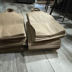Kraft Bulk Brown Paper Bags 10x5x13 with handle