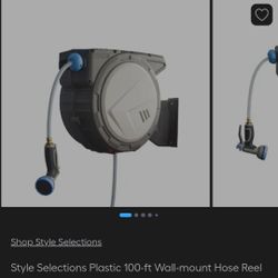 100 ft wall-mount hose reel