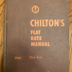 Chilton’s Flat Rate Manual 1961 32nd Year