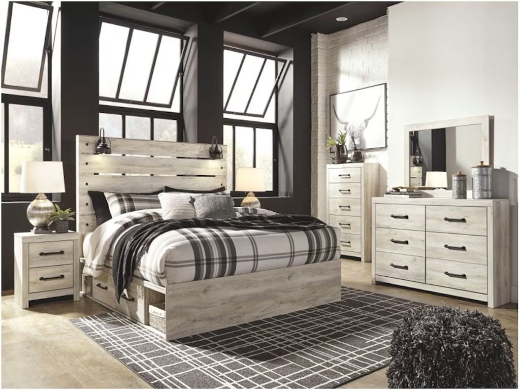 King Size Ashley Cambeck Bedroom Suite  With Mattress
