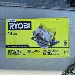 RYOBI 7-1/4 Circular Saw With Laser