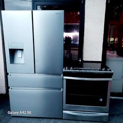 New Refrigeratot Use  Slide In Stove