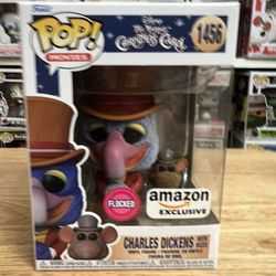 EXC FLOCKED (FUZZY) Gonzo Charles Dickens & Rizzo Funko Pop #1456 Muppets Disney