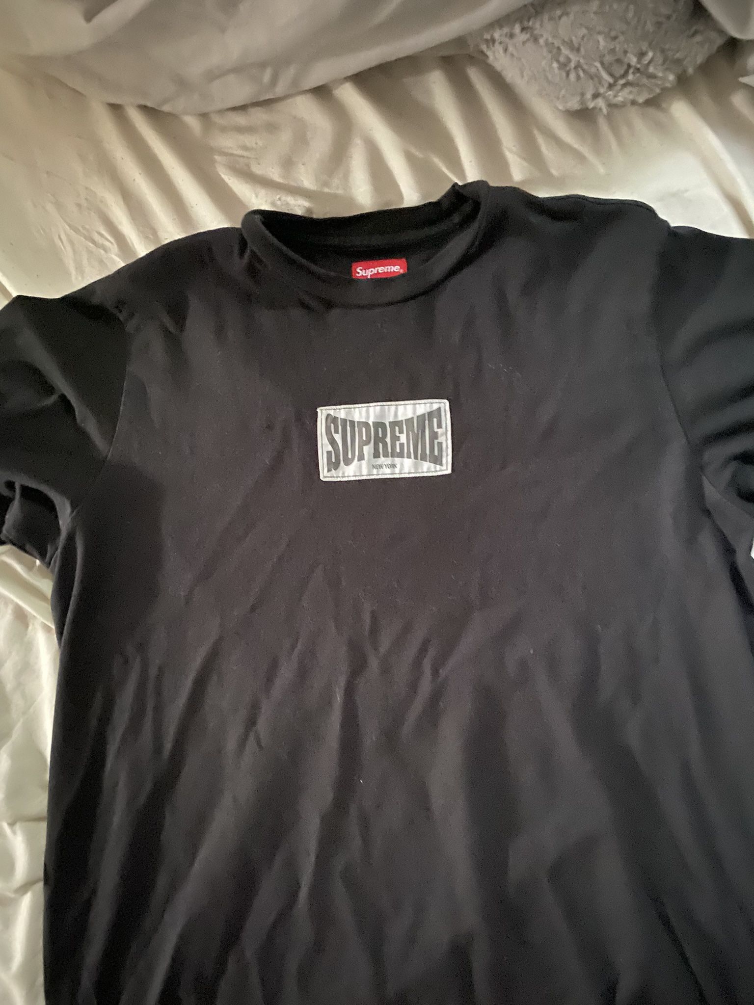 Black Long Sleeve Supreme Shirt