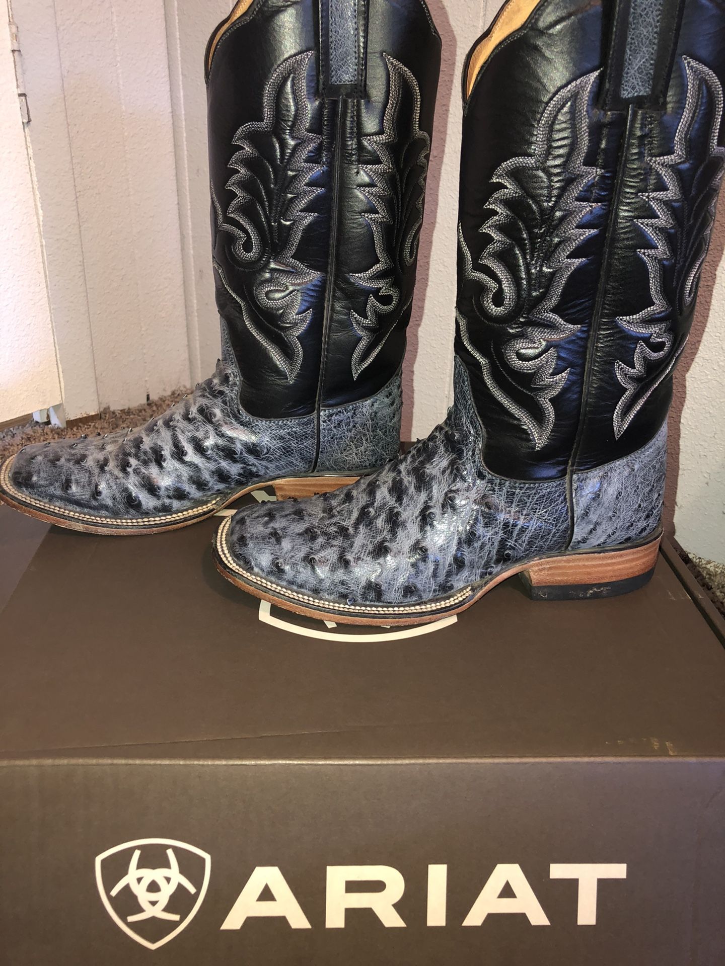 Ostrich boots