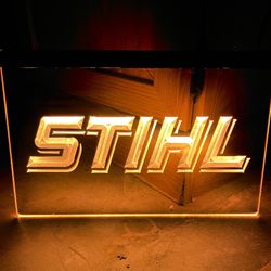 STIHL LED NEON ORANGE LIGHT SIGN 8x12