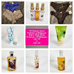 $5 VS Victoria's Secret Bath & Body Works Frederick's of Hollywood Discontinued NOS