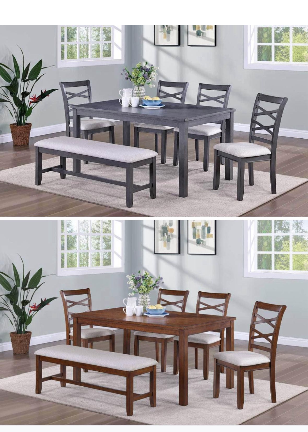 Dining Table Set 60”x36”