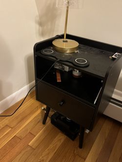 Night Stands With Charging Station And LED Lights