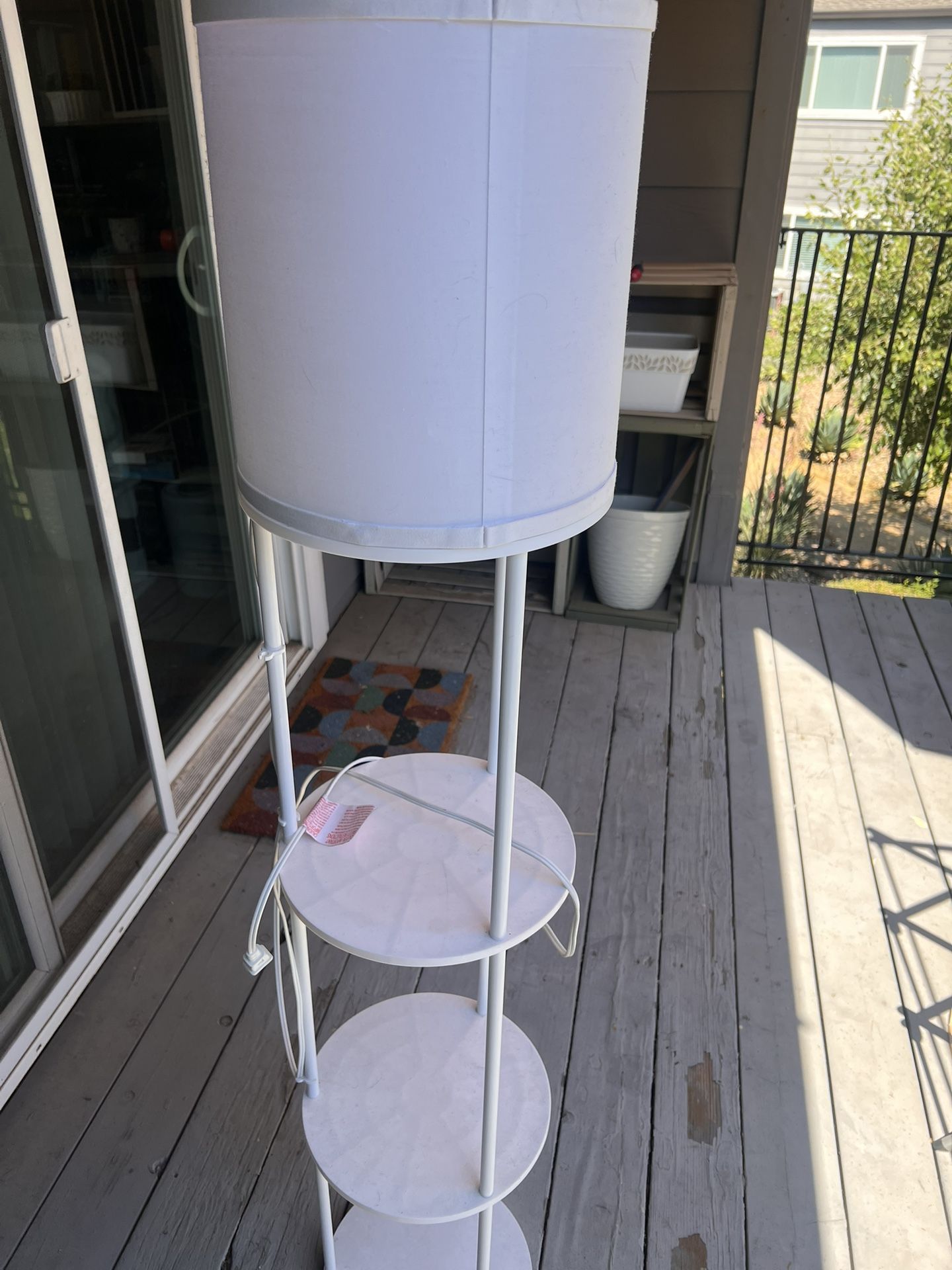 Floor Lamp With 3 Shelves